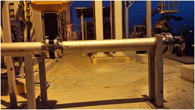Inter-connecting piping and structural work — tie-in job.