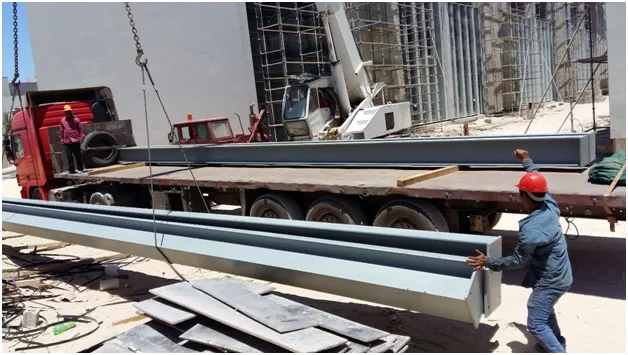 Delivery of automatic sliding gate and heavy structure.
