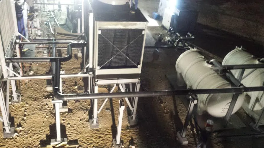 Inter-connecting piping and structural work.