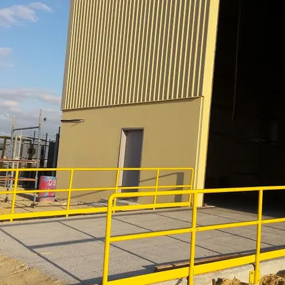 Foundation and slab works for the strategic warehouse.