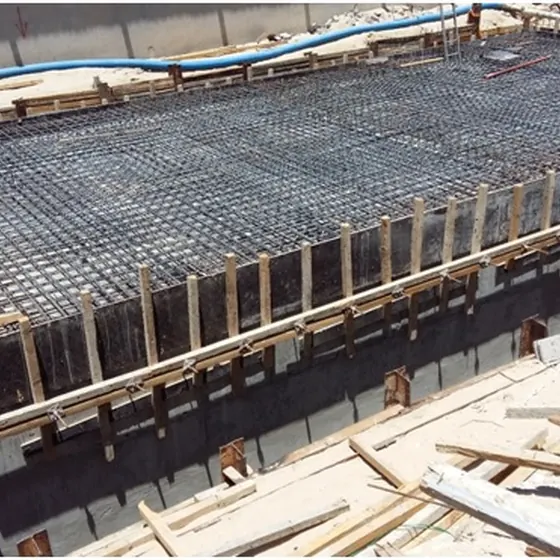 Construction of septic tank.