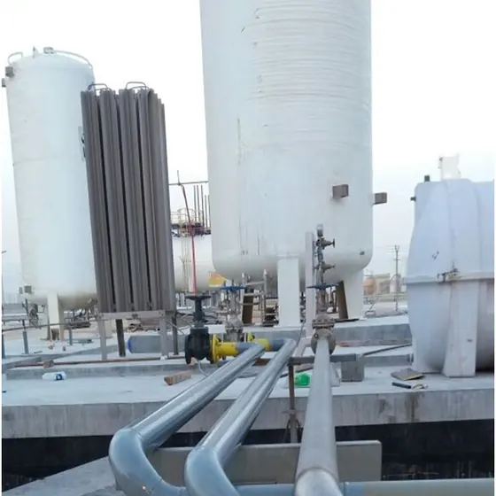 Supply, construction and installation of concrete platform and piping.