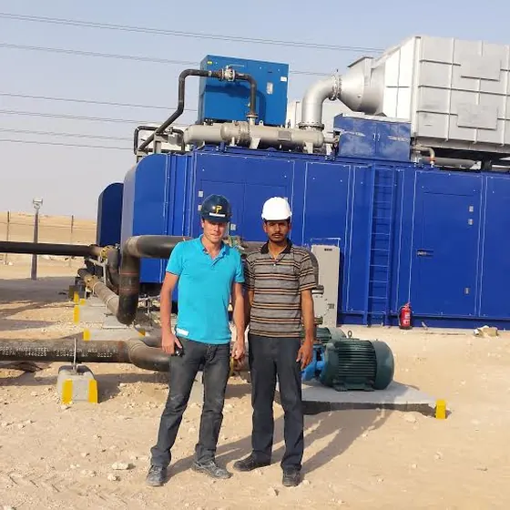 Inter-connecting piping and structural work.