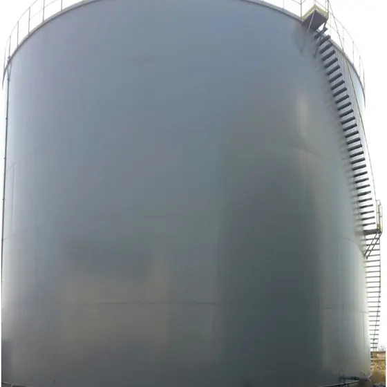 Rehabilitation of 52 metre diameter tank — floor fabrication, painting and sandblasting.