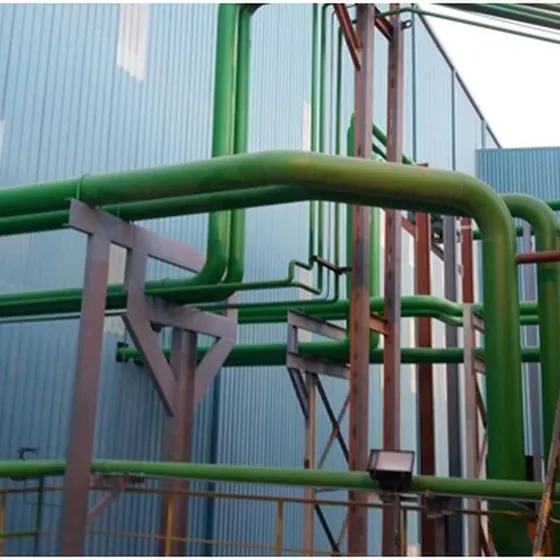 Supply, fabrication and installation of pipeline including columns and concrete foundations.