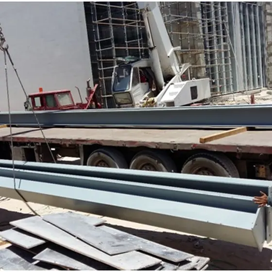 Delivery of automatic sliding gate and heavy structure.