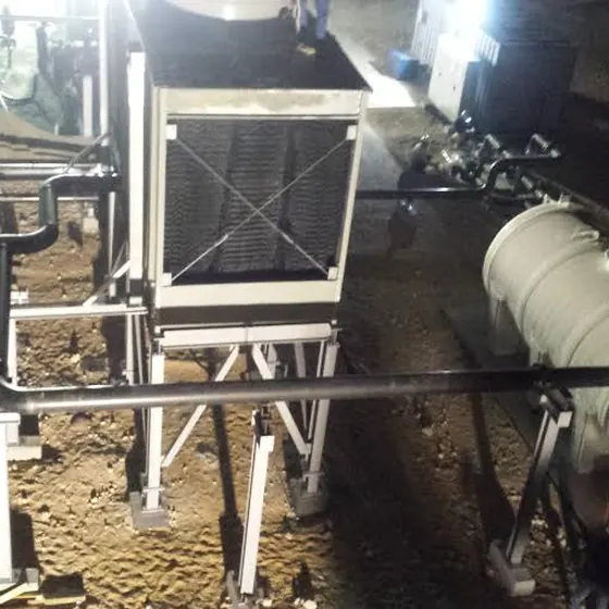 Inter-connecting piping and structural work.